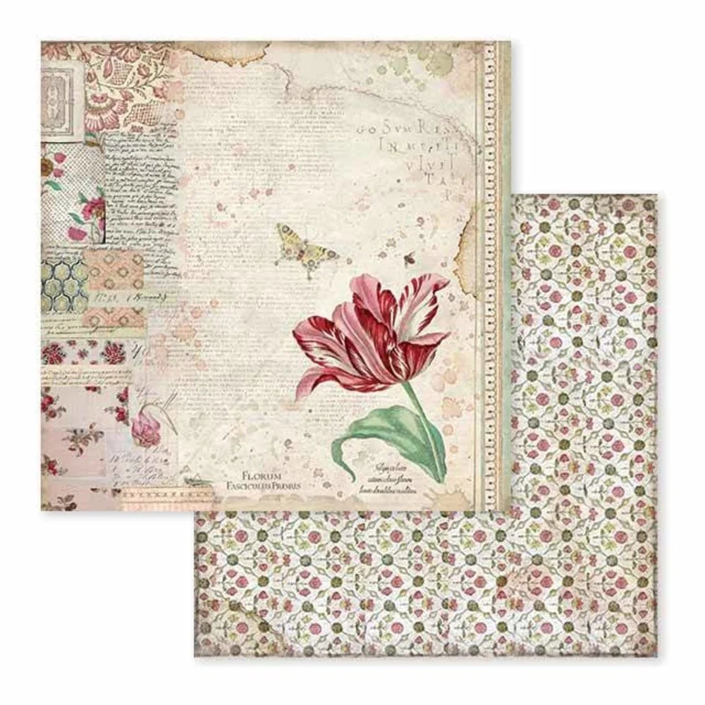 Stamperia Double-Sided Scrapbooking Paper Set - Spring, 10 units