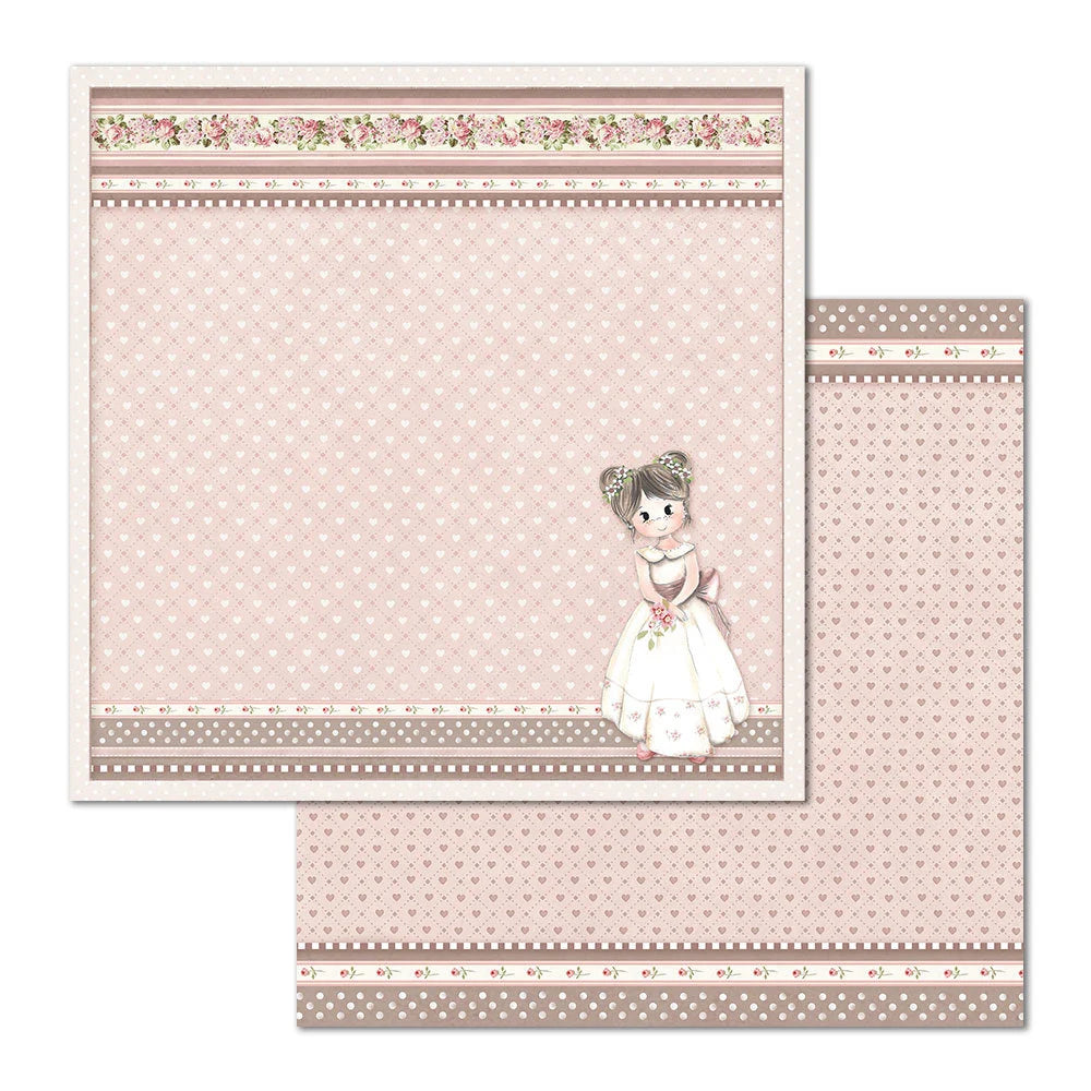 Stamperia Double-Sided Scrapbooking Paper Set - Little Girl, 10 units