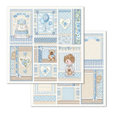 Stamperia Double-Sided Scrapbooking Paper Set - Little Boy, 10 units