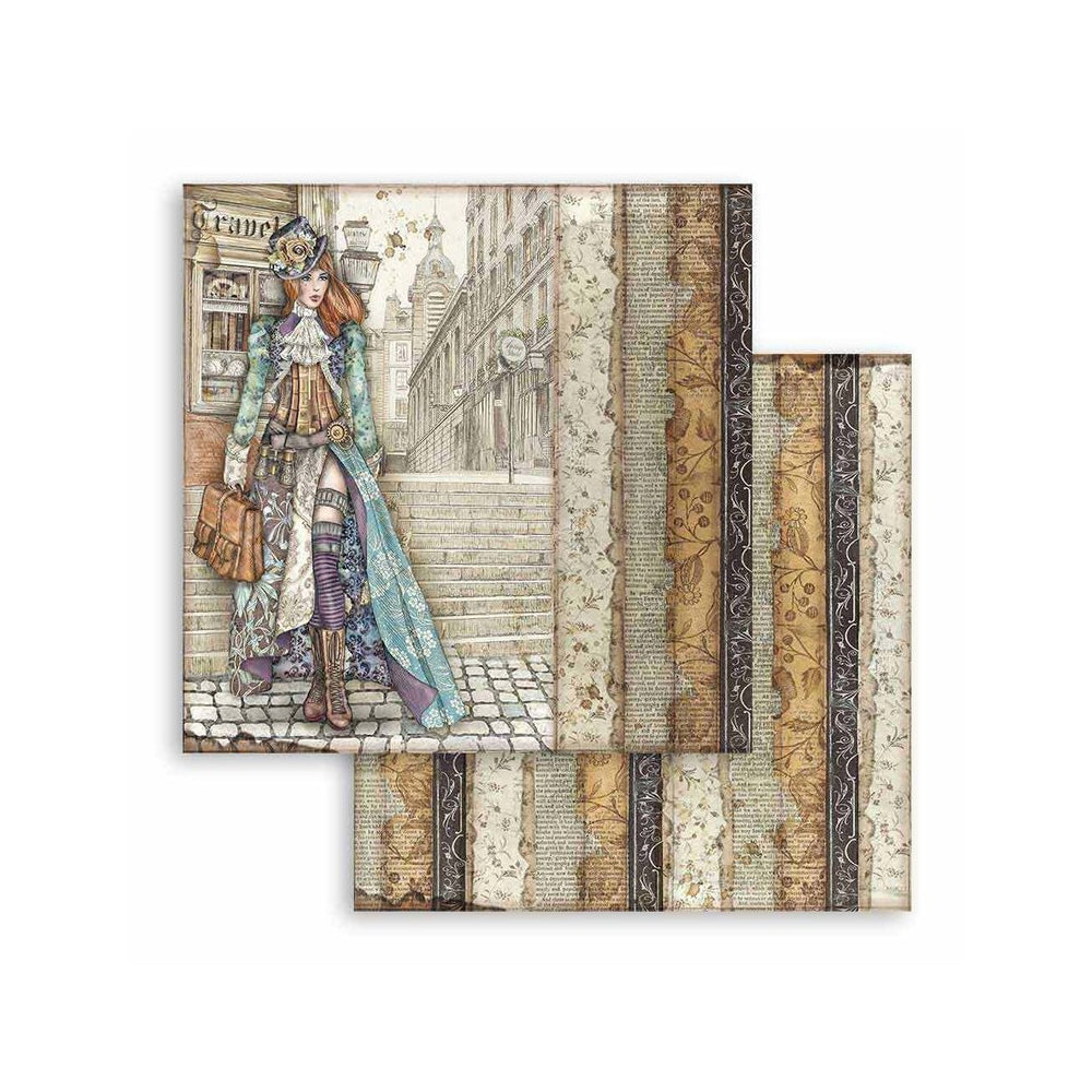 Stamperia Double-Sided Scrapbooking Paper Set - Lady Vagabond, 10 units