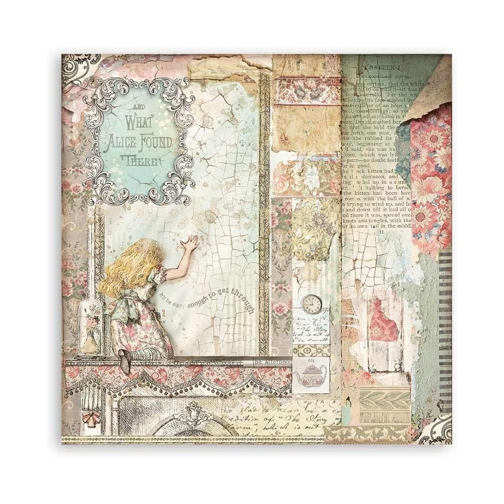 Stamperia Double-Sided Scrapbooking Paper Set - Alice Through The Looking Glass, 10 units