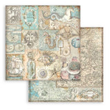 Stamperia Double-Sided Scrapbooking Paper Set - Songs Of The Sea, 10 units