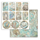 Stamperia Double-Sided Scrapbooking Paper Set - Songs Of The Sea, 10 units