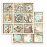 Stamperia Double-Sided Scrapbooking Paper Set - Songs Of The Sea, 10 units