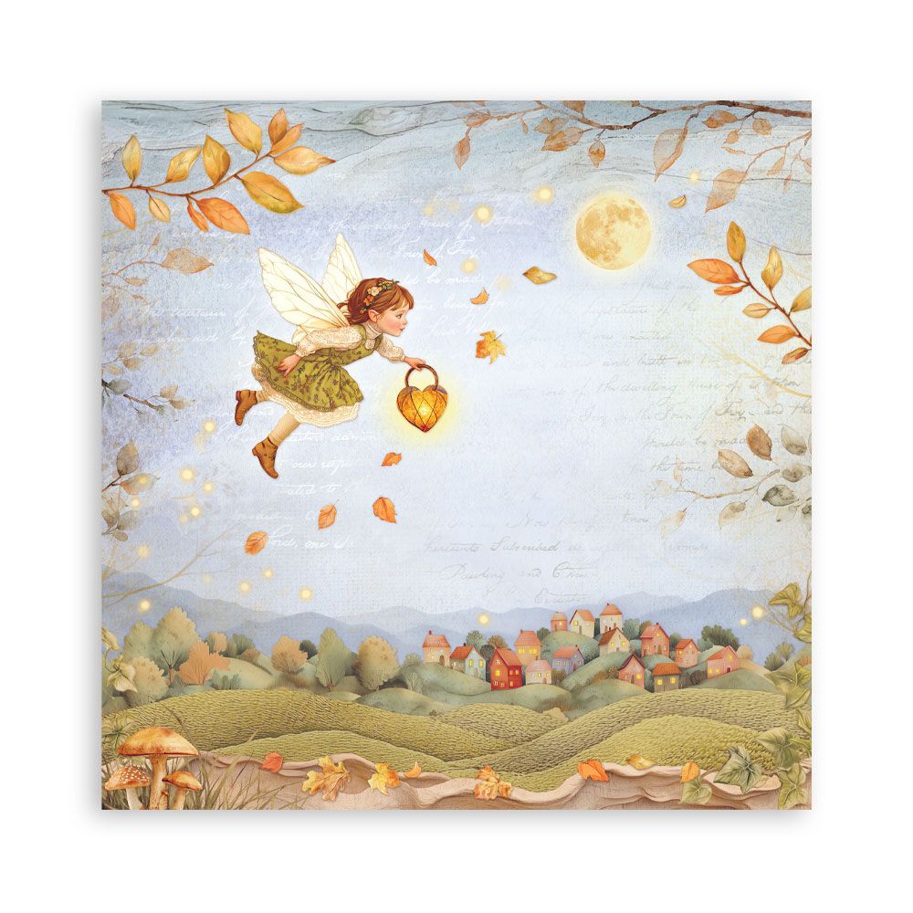 Stamperia Single-Sided Scrapbooking Paper Set - Whispering Woods, 22 units