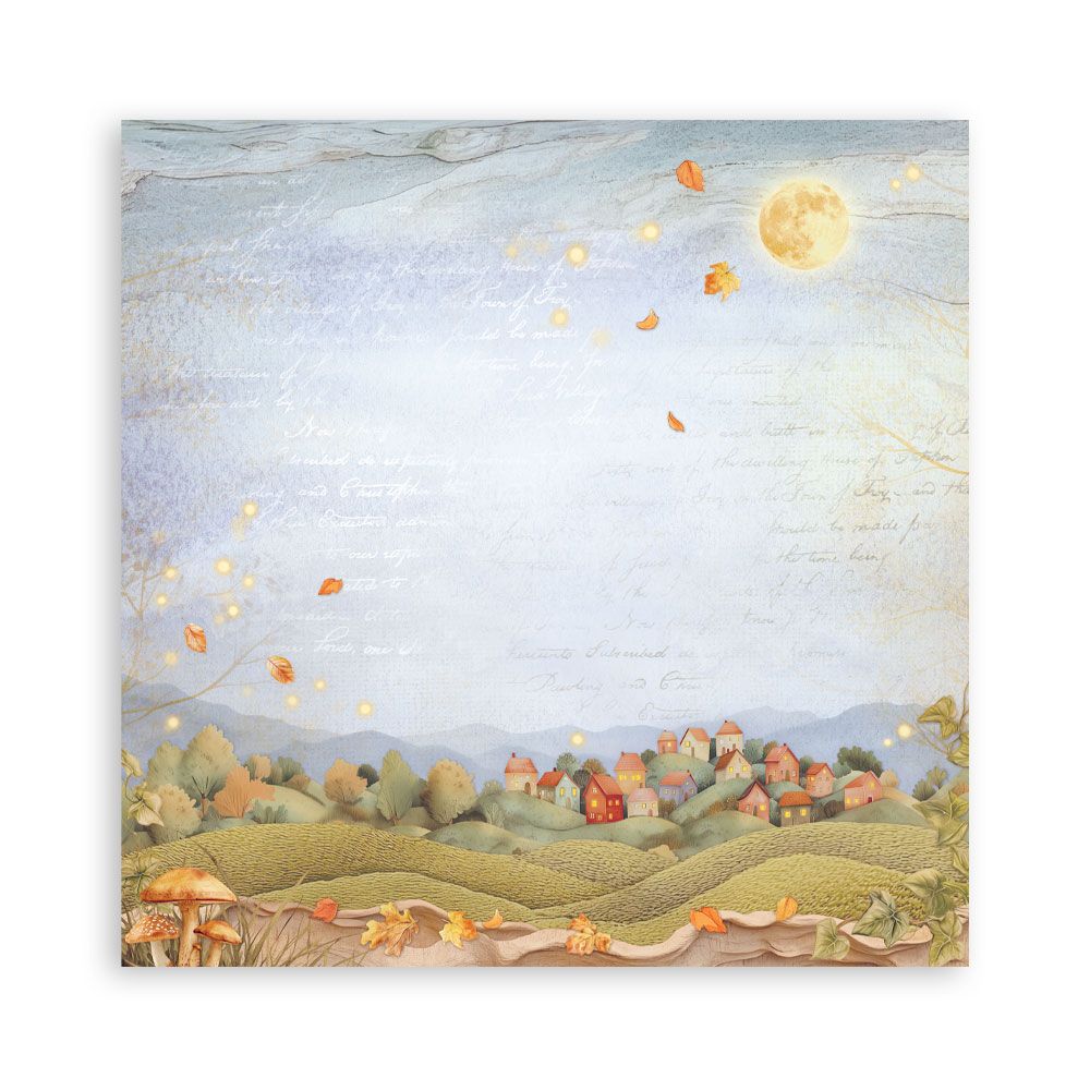 Stamperia Single-Sided Scrapbooking Paper Set - Whispering Woods, 22 units