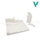 Vallejo German Ruined Building Base, 15.5×15.5 cm