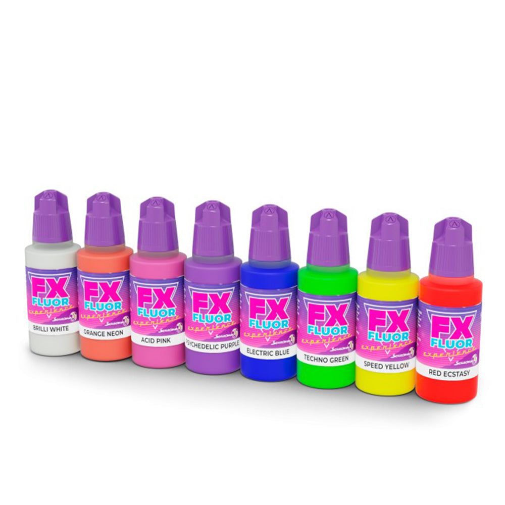 Scale 75 FX FLUOR EXPERIENCE Acrylic Paint set, 8x17 ml