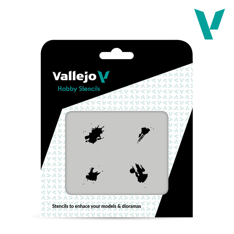 Vallejo Hobby Stencils - Petrol Spills