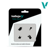 Vallejo Hobby Stencils - Petrol Spills