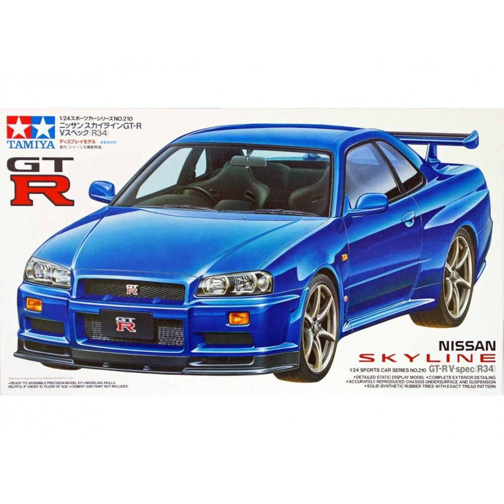 Tamiya Nissan Skyline GT-R V Spec (R34) Scale Model, 1:24 – Art Spices