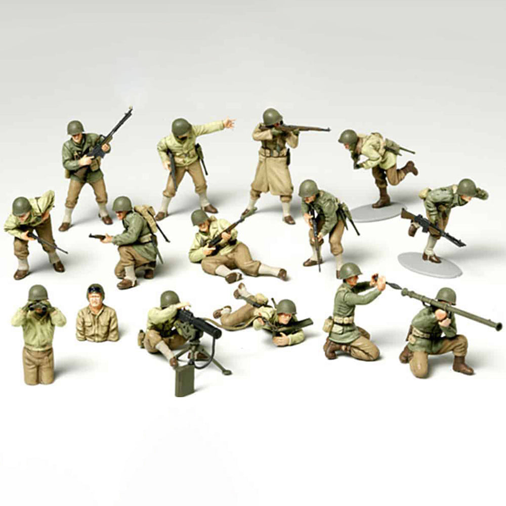 Tamiya WWⅡ U.S. Army Infantry GI Set Model Kit, 1:48