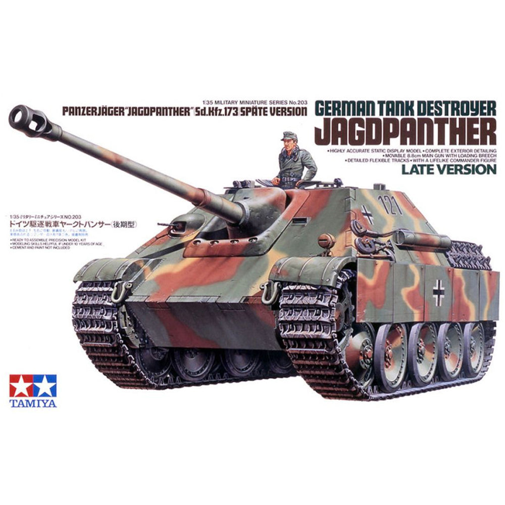 Tamiya German Tank Destroyer Jagdpanther Model Kit, 1:35