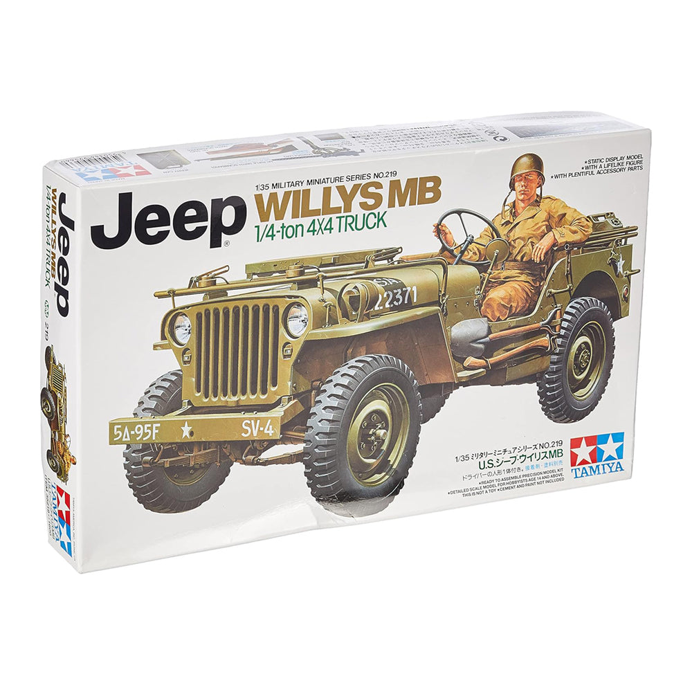 Tamiya Jeep Willys MB 1/4 Ton Truck Model Kit, 1:35 – Art Spices