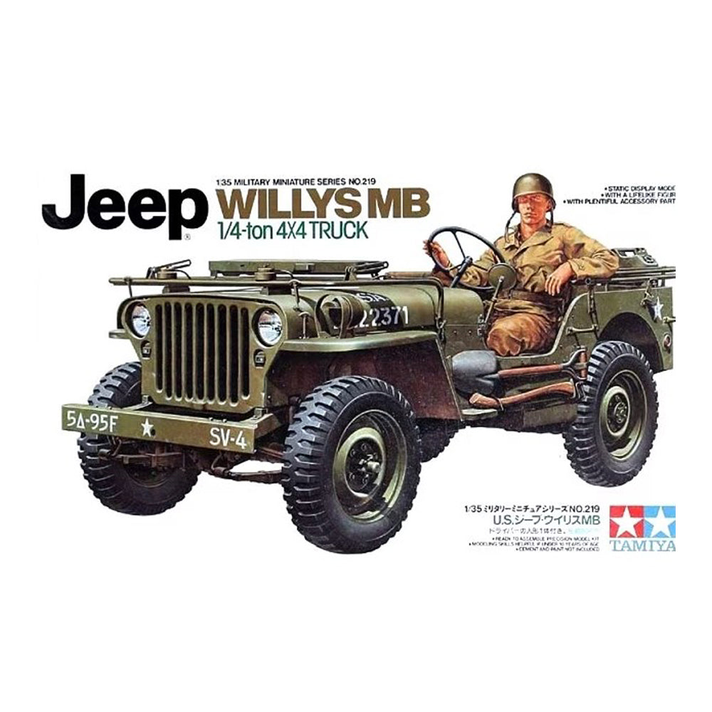 Tamiya Jeep Willys MB 1/4 Ton Truck Model Kit, 1:35 – Art Spices