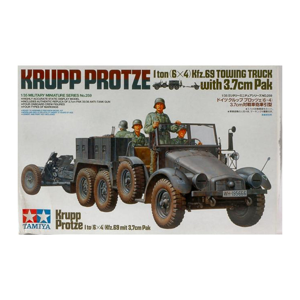 Tamiya Krupp Protze Towing Truck Model Kit, 1:35