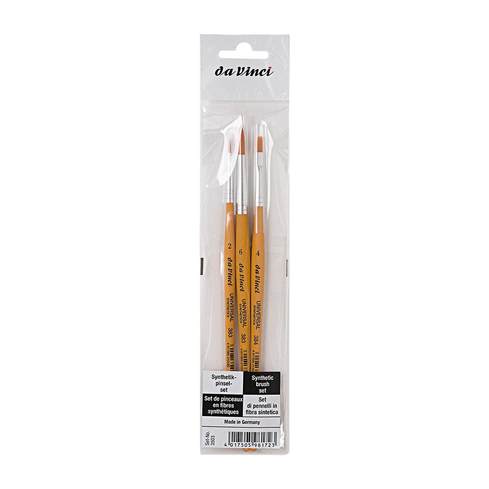 Da Vinci Universal Synthetic Brush Set, 3 pcs.