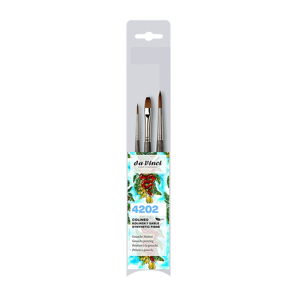 Da Vinci Colineo Gouache Brush Set, 3 pcs.