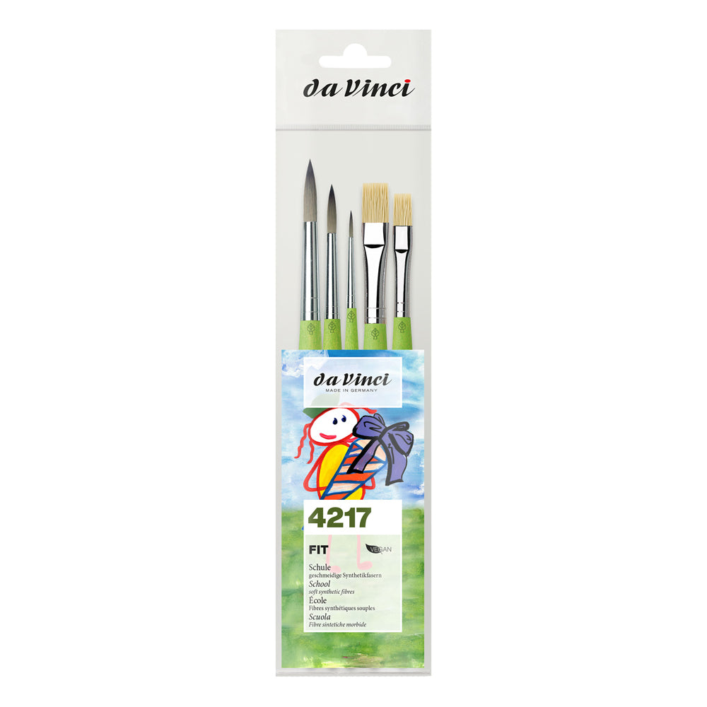 Da Vinci Fit School Brushes Set, 5 pcs.