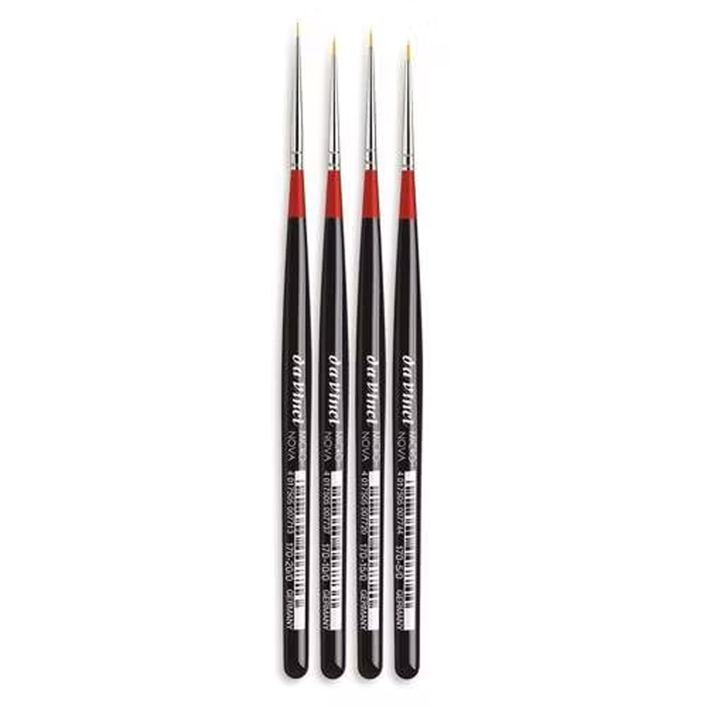 Da Vinci Micro-Nova Synthetic Miniature Brushes Set, 4 pcs.