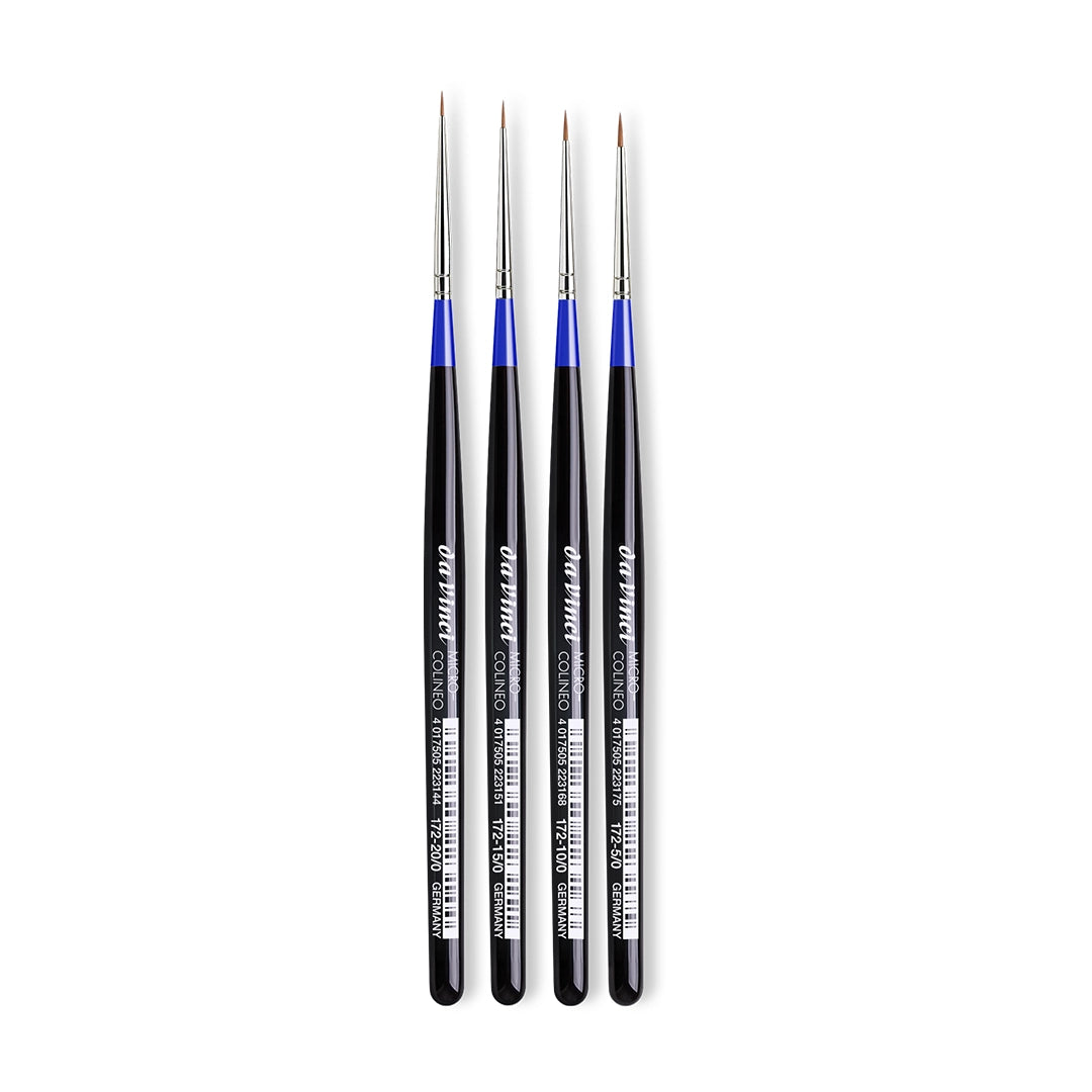 Da Vinci Micro-Colineo Miniature Brushes Set, 4 pcs.