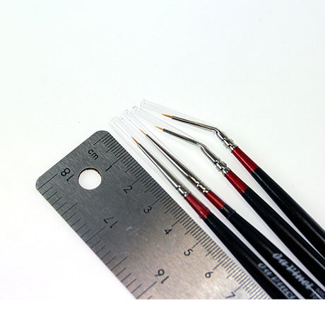 Da Vinci Micro-Nova Synthetic Miniature Brushes Set for hard-to-reach areas, 4 pcs.