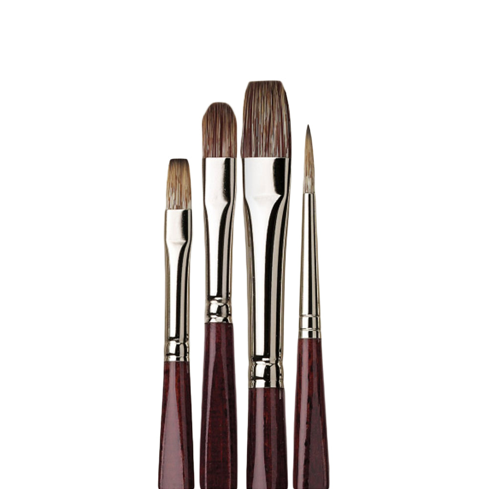 Da Vinci Grigio Brush Set for painting, 4 pcs.