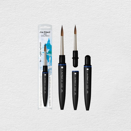 Da Vinci Go Colineo travel watercolor brush, round, long and pointed