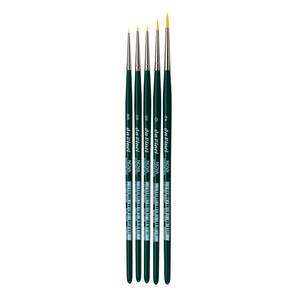 Da Vinci Nova Synthetic Round Brushes Set for Miniatures, 5 pcs.