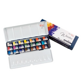 ROSA Gallery Watercolour Metal Tin Set - Monopigmented, 21 colours