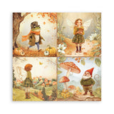 Stamperia Single-Sided Scrapbooking Paper Set - Whispering Woods, 22 units