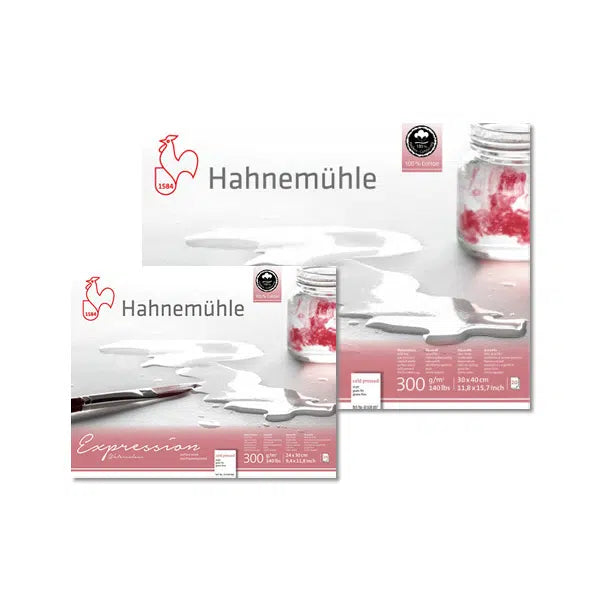 Hahnemühle Expression Watercolour Paper Block, 20 Sheets, 300 gsm