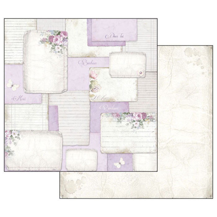 Stamperia Double-Sided Scrapbooking Paper Set - Lilac Flowers, 10 units