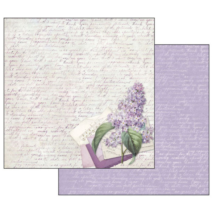 Stamperia Double-Sided Scrapbooking Paper Set - Lilac Flowers, 10 units