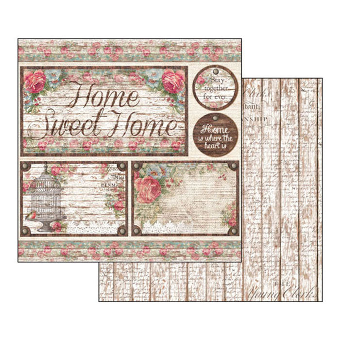 Stamperia Double-Sided Scrapbooking Paper Set - Roses & Laces, 10 units