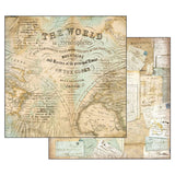 Stamperia Double-Sided Scrapbooking Paper Set - Around the World, 10 units