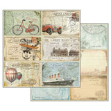 Stamperia Double-Sided Scrapbooking Paper Set - Around the World, 10 units