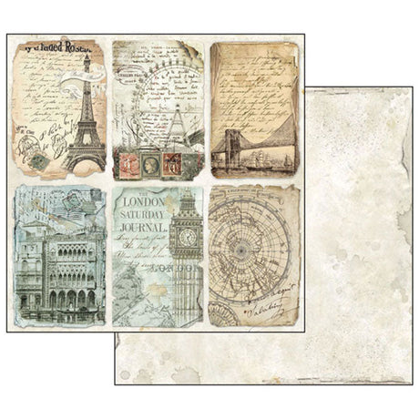 Stamperia Double-Sided Scrapbooking Paper Set - Around the World, 10 units