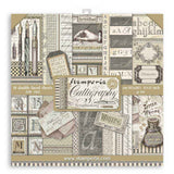 Stamperia Double-Sided Scrapbooking Paper Set Calligraphy, 10 units, 30,5x30,5 cm