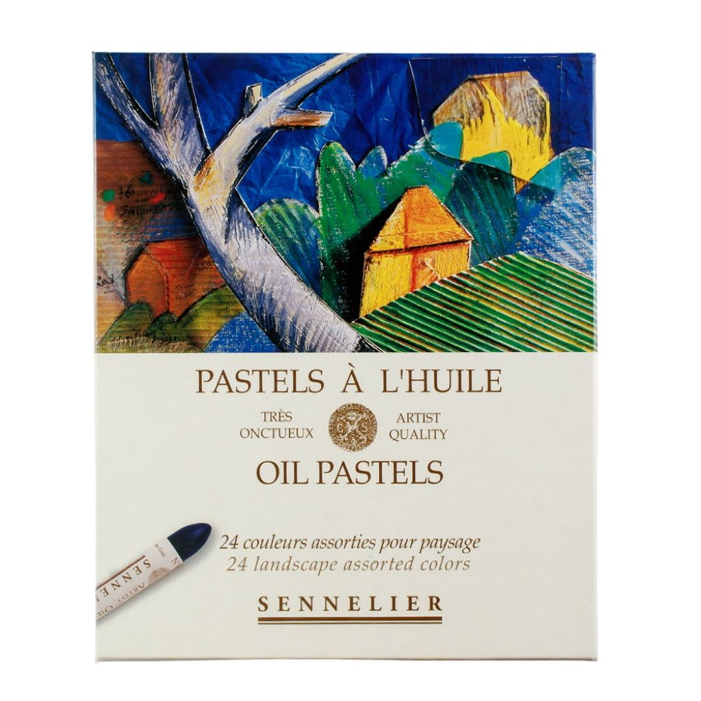 Sennelier Oil Pastel Set, 24 colors