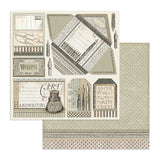 Stamperia Double-Sided Scrapbooking Paper Set - Calligraphy, 10 units