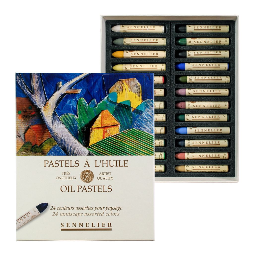 Sennelier Oil Pastels 24色セット Sennelier Oil Pastel Set, 24 colors – Art Spices