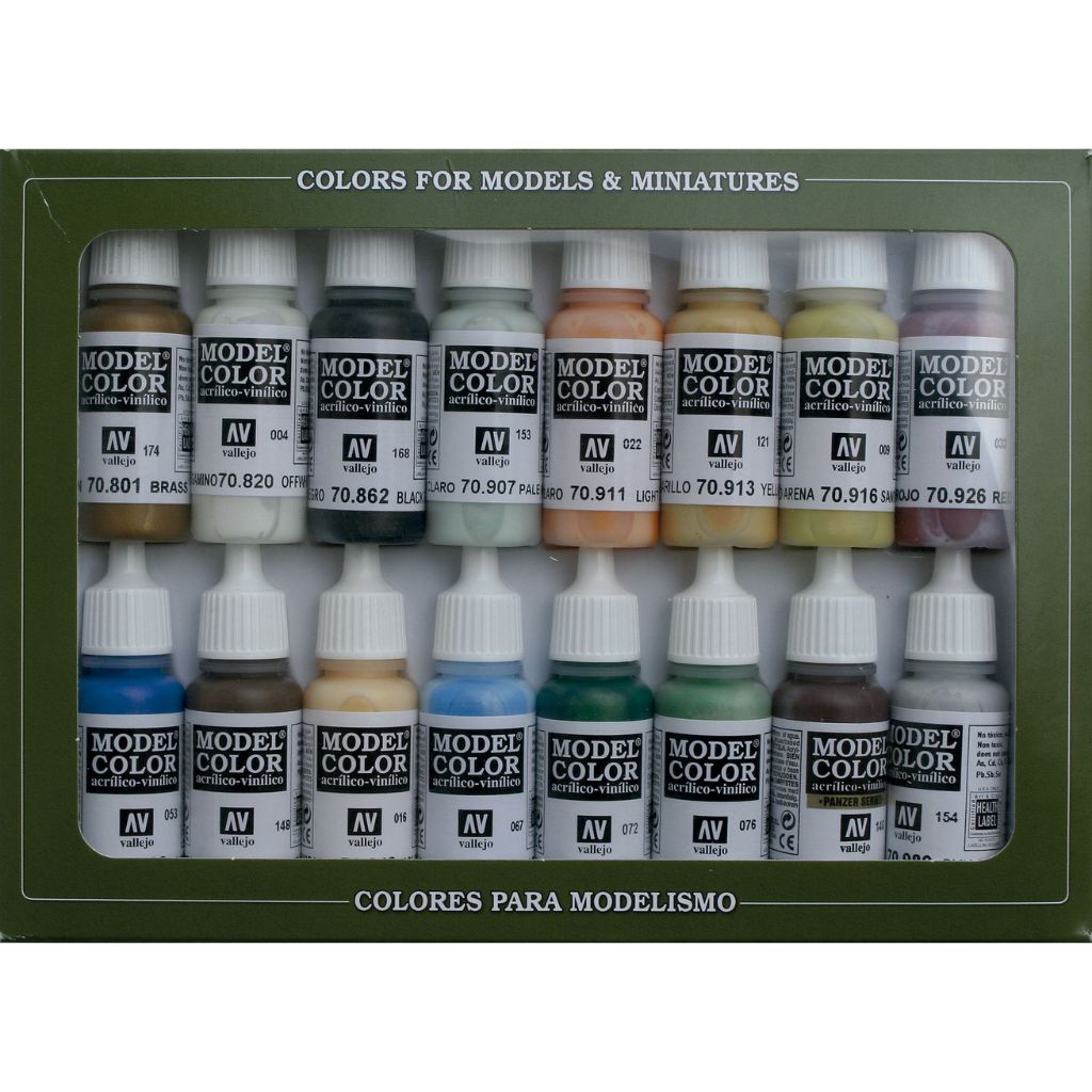 Vallejo Naval (Steam Era) Acrylic Paint Set, 16x17 ml