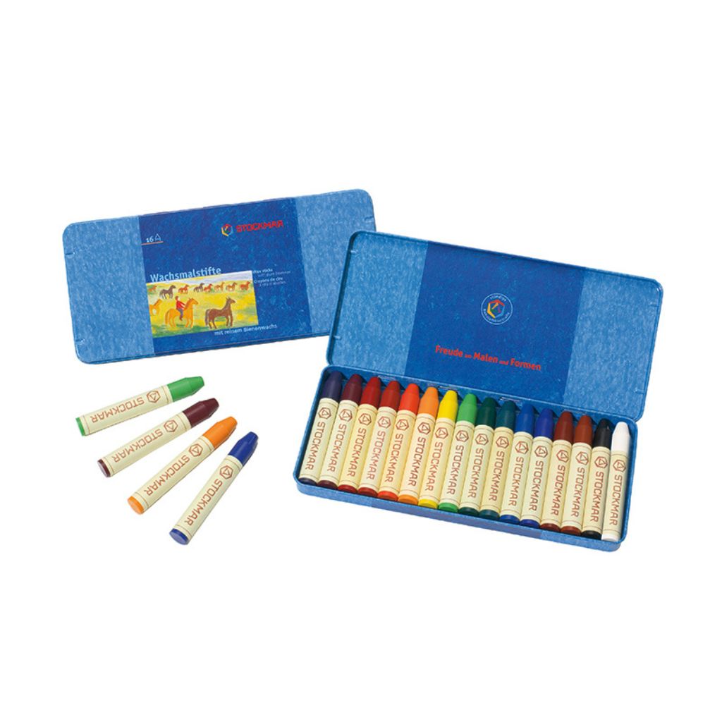 Stockmar Beeswax Crayons, Set of 16