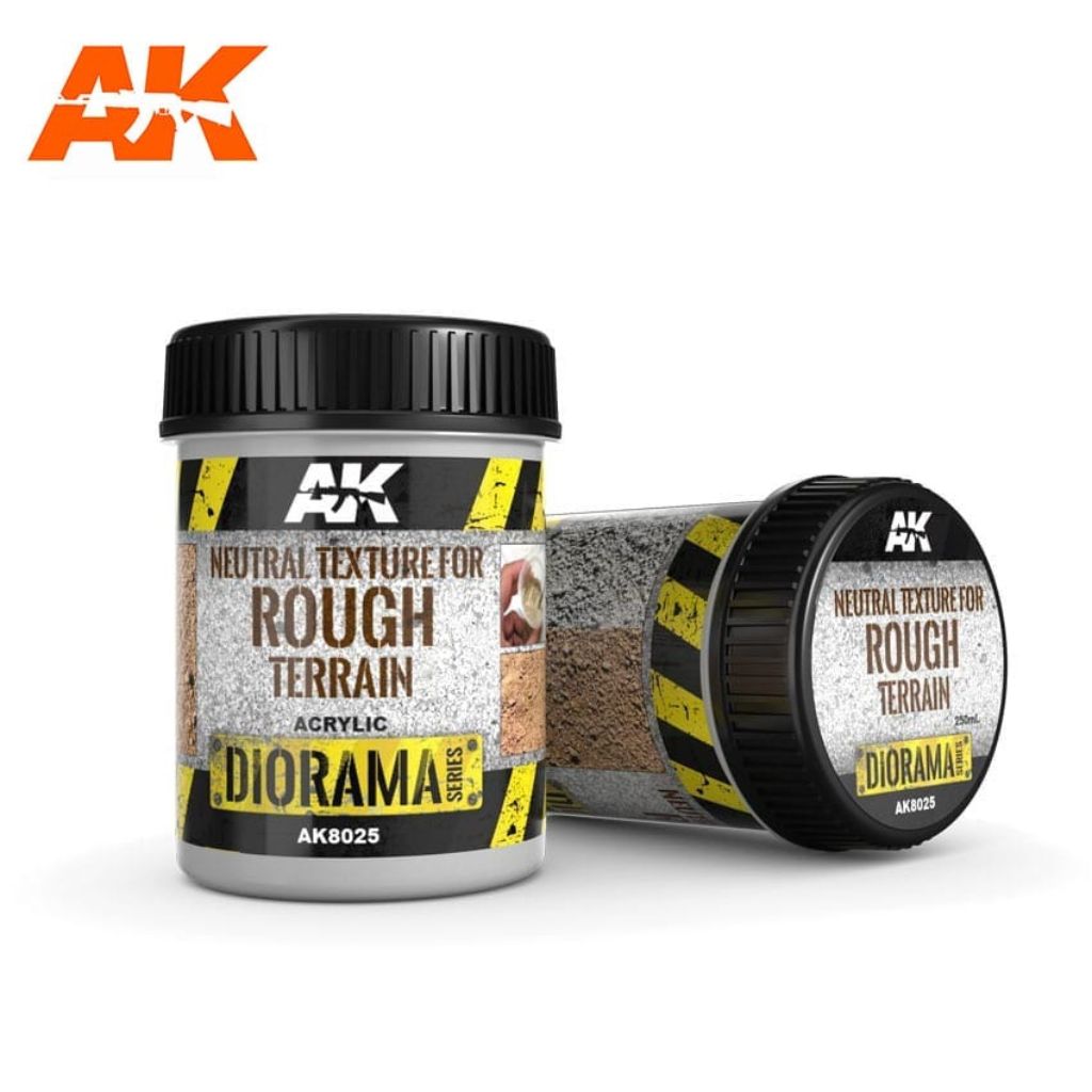 AK Interactive Diorama - Rough Terrain Texture, 250 ml