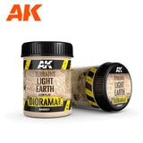 AK Interactive Diorama - Terrains Light Earth Texture, 250 ml